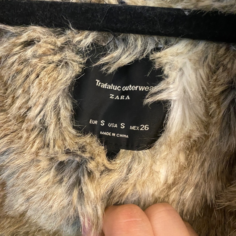 Zara Navy Down Puffer Winter Jacket - image 3